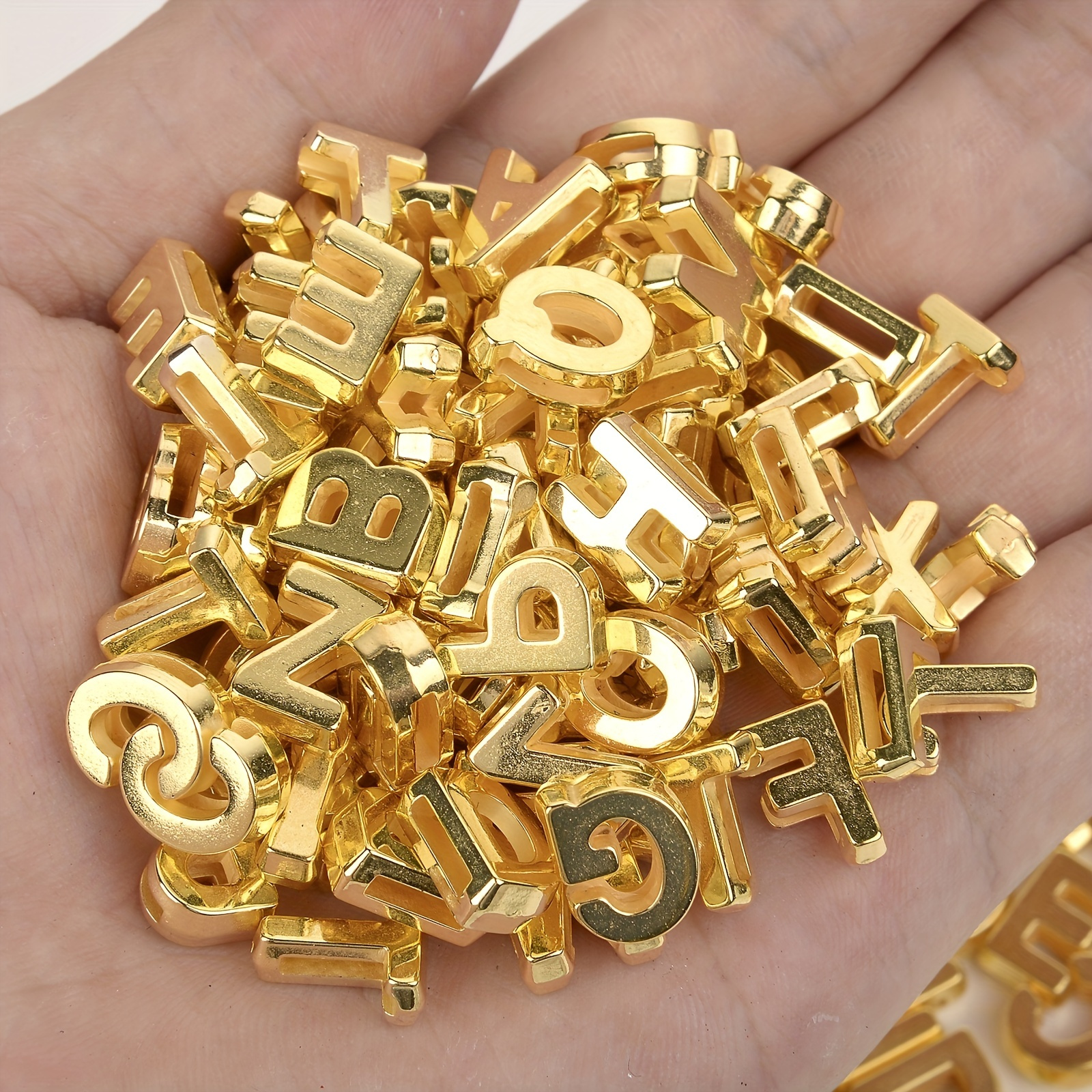 100pcs 7mm A-Z Letter Beads For Jewelry Making Acrylic Oval Loose Spacer  Beads DIY Bracelet Necklace Handmade Accessories