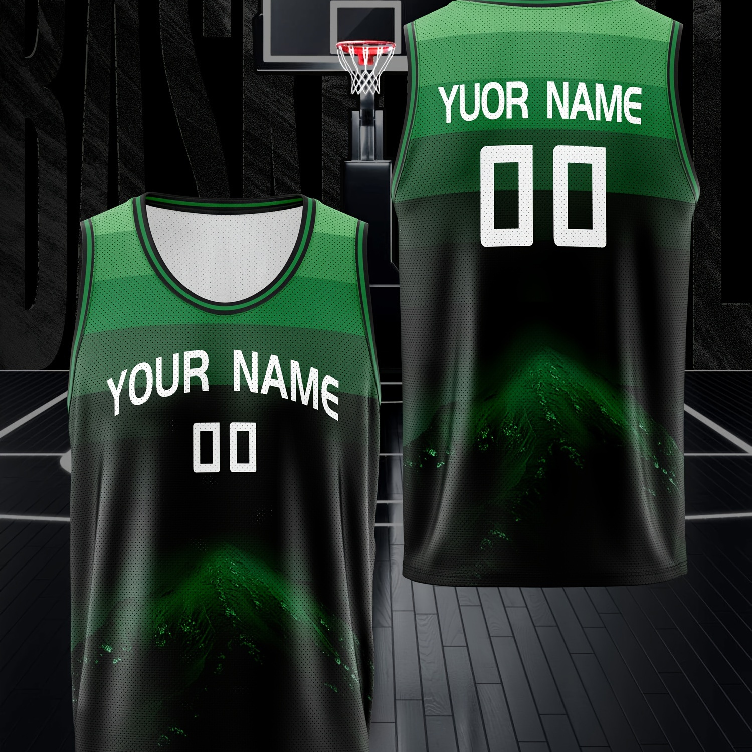 

Custom Name & Number Basketball Jersey - Breathable, Sleeveless Top For Men - Sports, Training & Casual Wear