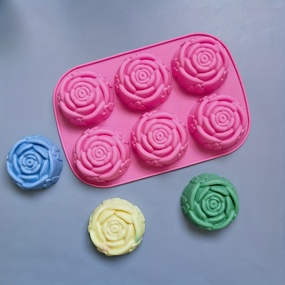  Walfos Silicone Rose Mold - 2 Pcs X Large Rose Flower Ice Cube  Mold, Soap Mold Food Grade Silicone and BPA Free, Perfect for Soap, Ice,  Mousse, Cake, Jelly, Chocolate, Dishwasher