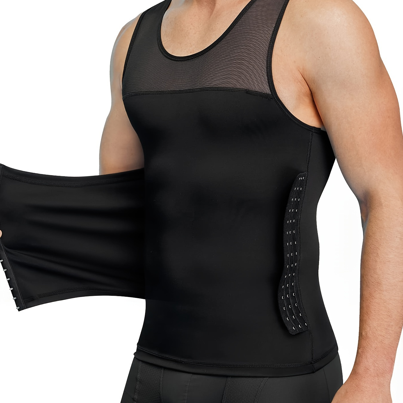 Junlan Men's Compression Tummy Control Tight Vest Body Shapewear Slimming Top