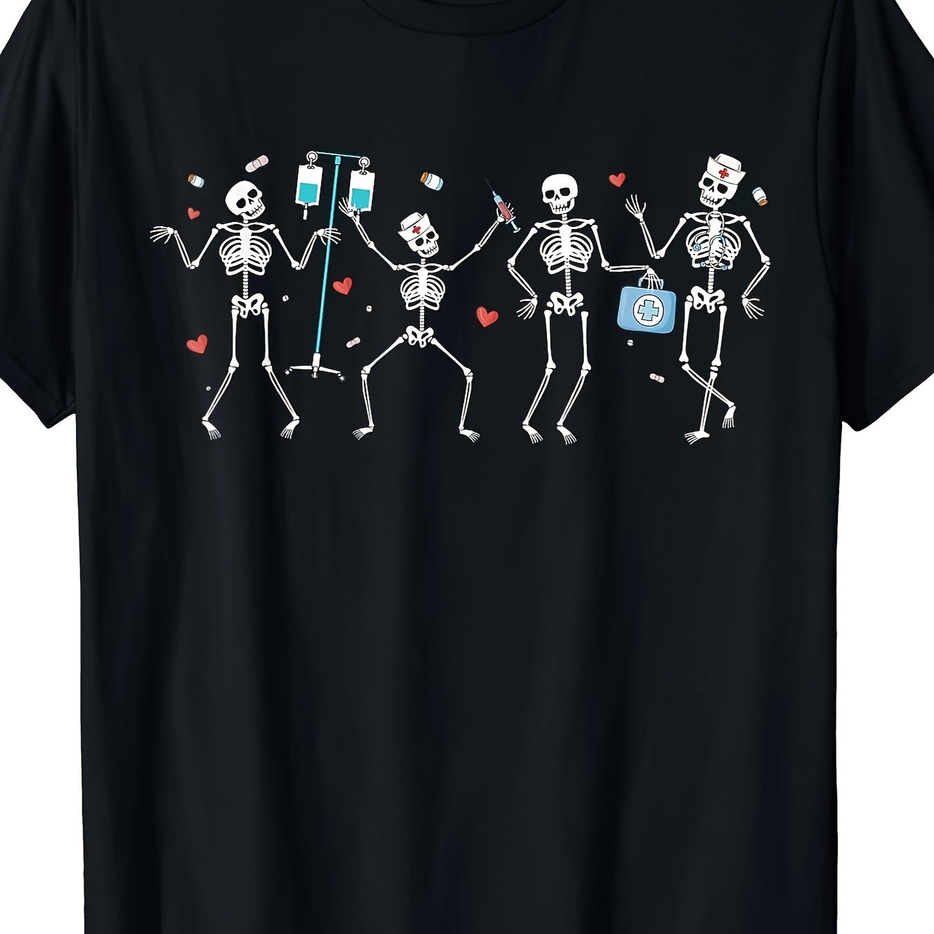 

Men Women Squad Skeleton Orthopedic Nurse Rn T-shirt - 220g Cotton T-shirt, 10, 000 Links