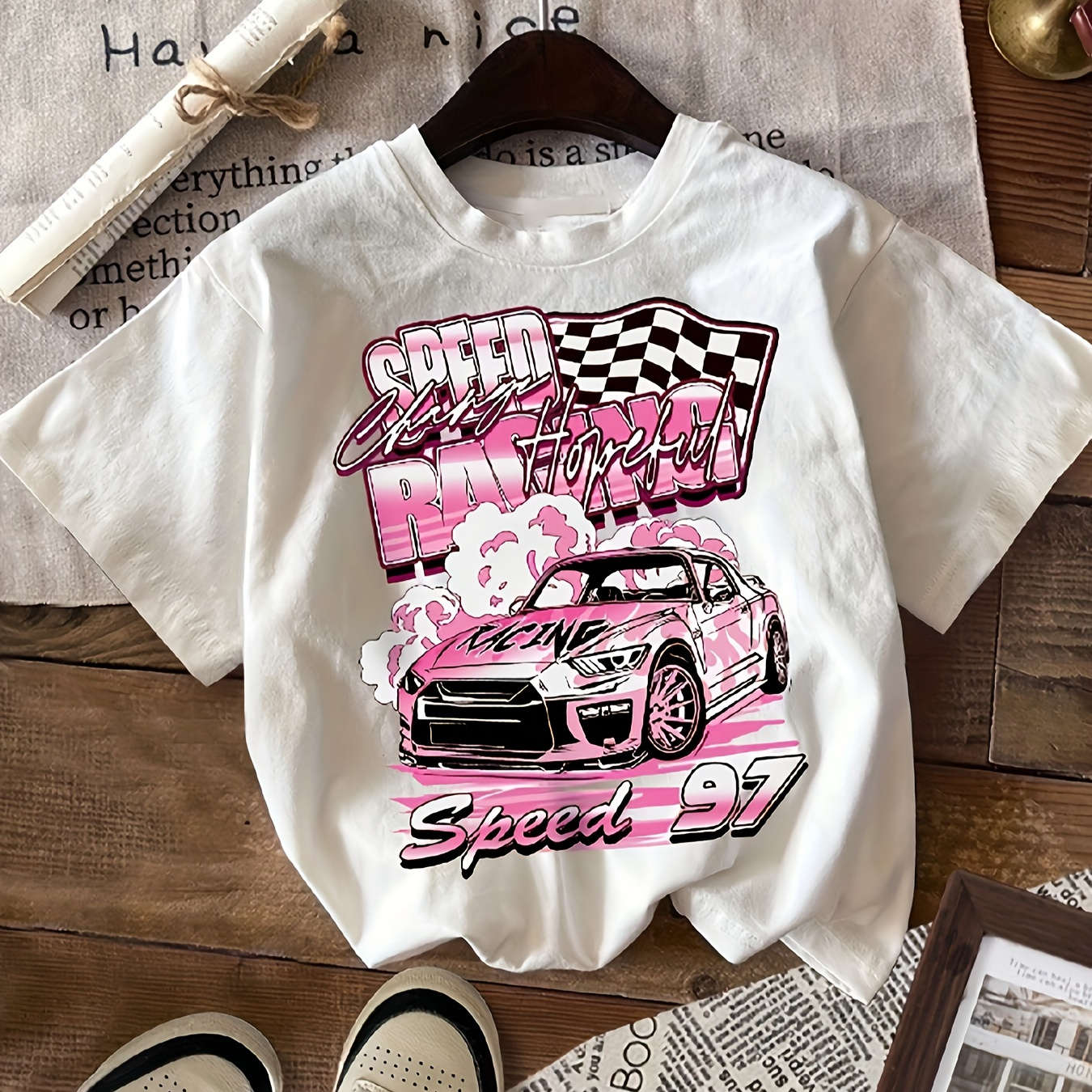 

Women's Chic T-shirt, Comfortable, Fashionable, Casual Short Sleeved, Round Neck, Top