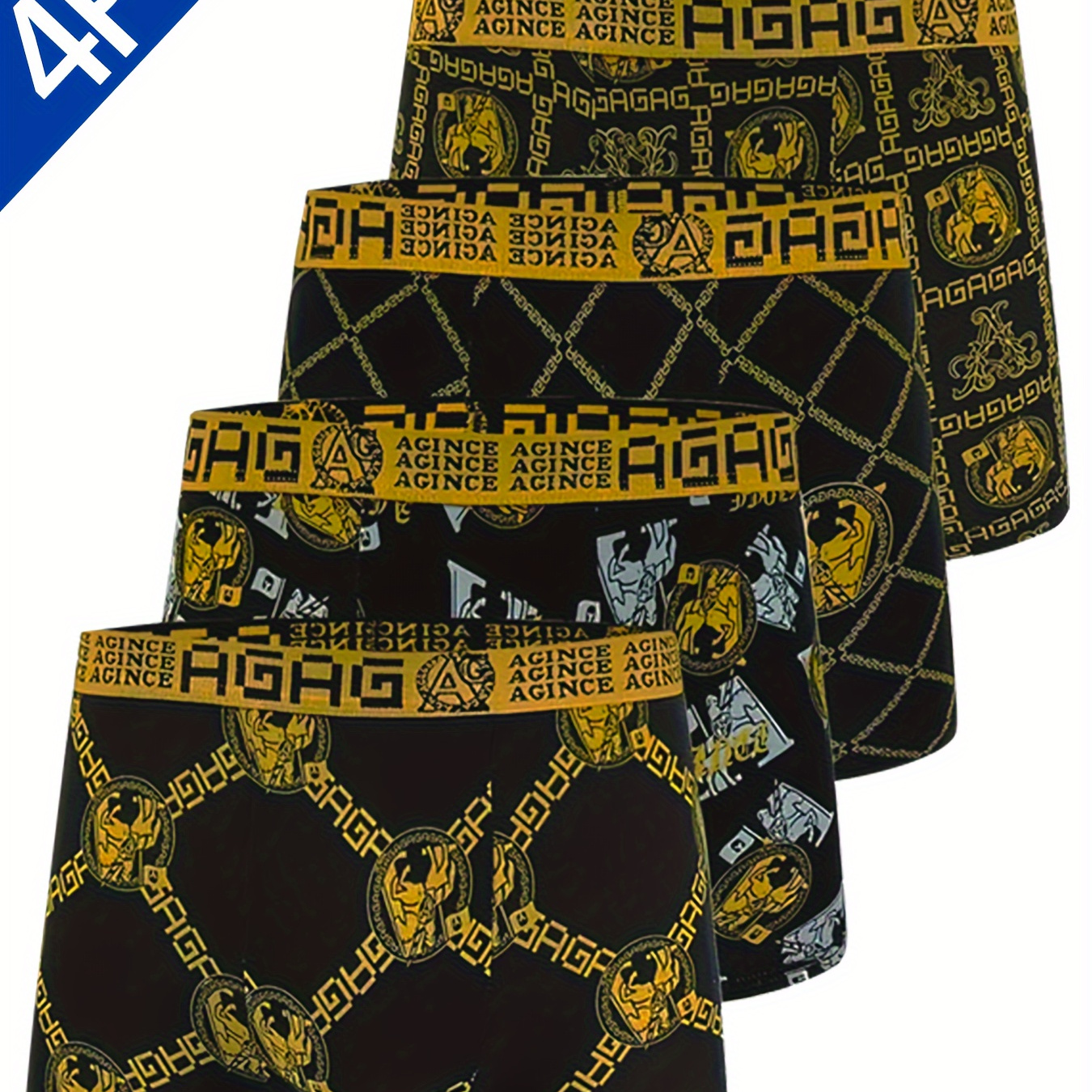 

4- Briefs - 95% 5% , , -pattern,, , -dry, Underwear,