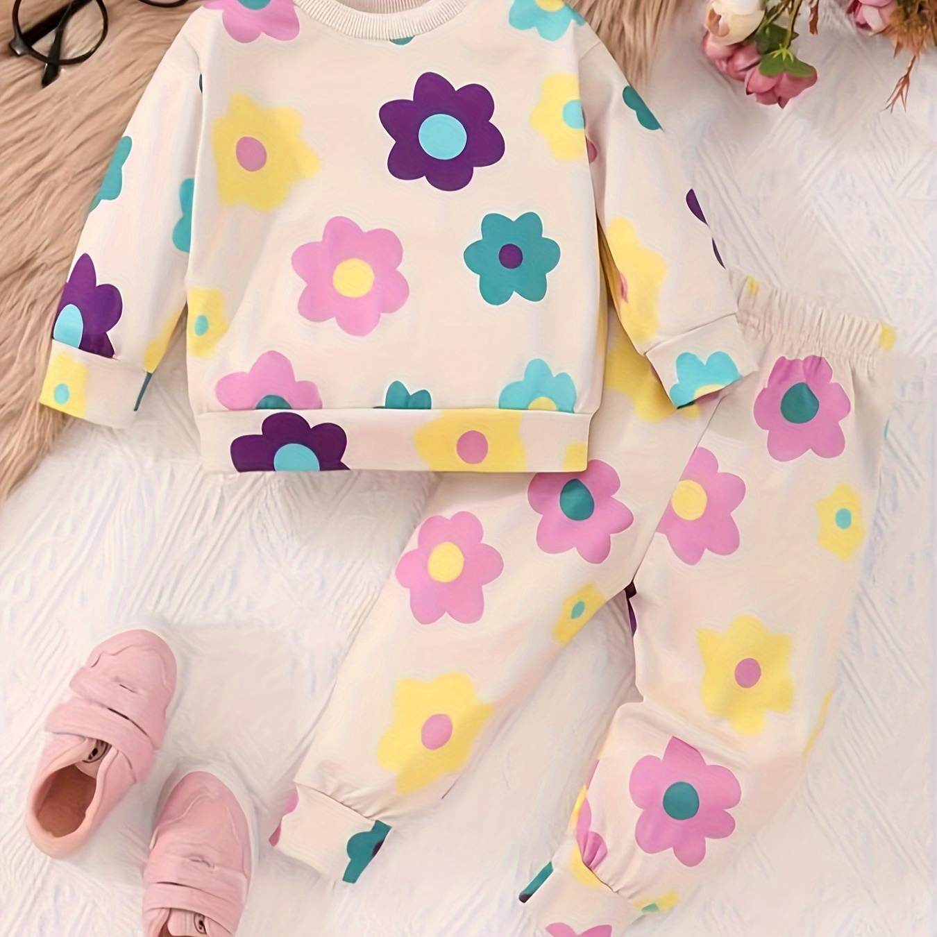 

' Long & Pants Set - Washable, For Fall/, For