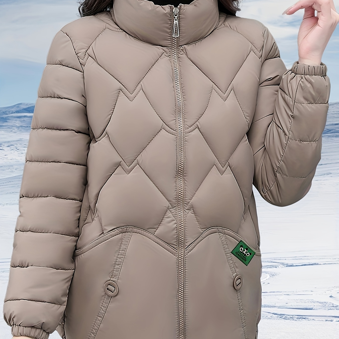 

Coat Women's Versatile Jacket Temperament Commuting Winter Loose Warm Coat