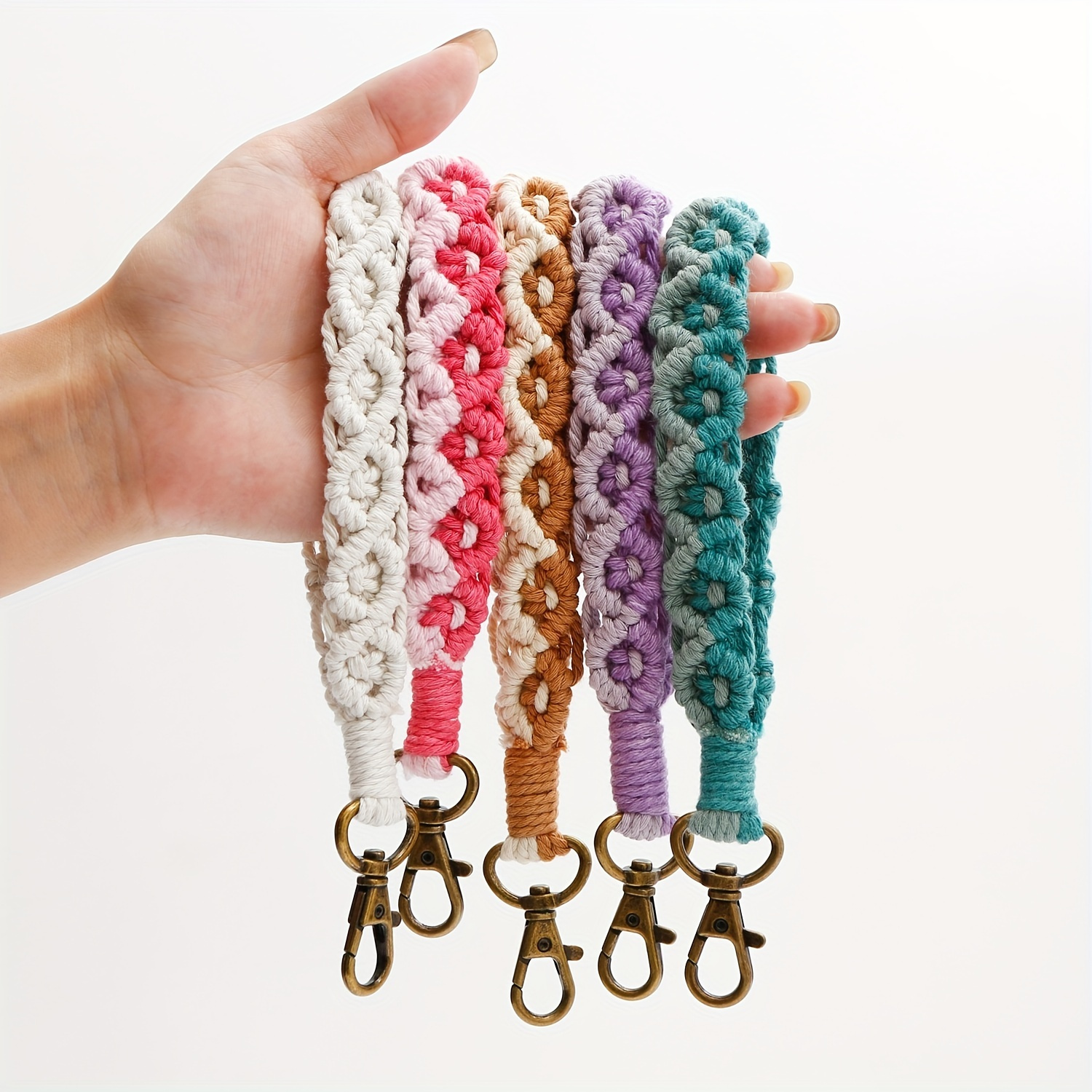 Car Keychain Leather Wristlet Strap Hand Wrist Key Ring Backpack Purse  Decoration Accessories Waist Hanging Anti Loss Key Chain Pendant - Temu