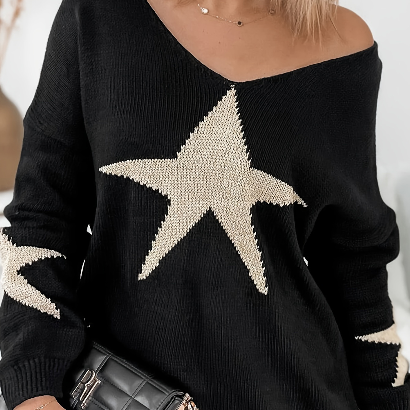 

Starshimmer Knitted Jumper Top