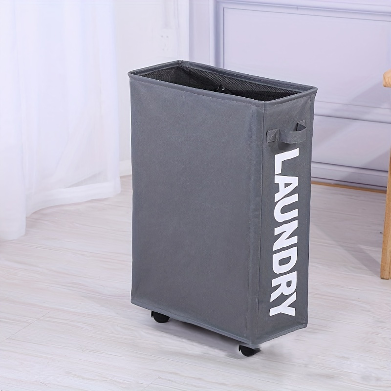 Laundry Basket With Cover And Wheels - Free Returns Within 90 Days - Temu