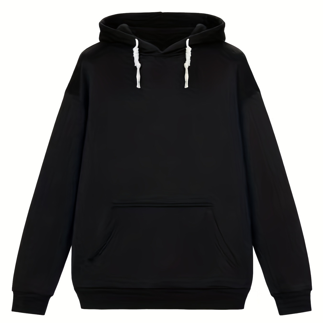 

Solid Cool Hoodies For Men, Men's Casual Basic Pullover Hooded Sweatshirt With Kangaroo Pocket Streetwear For Winter Fall, As Gifts