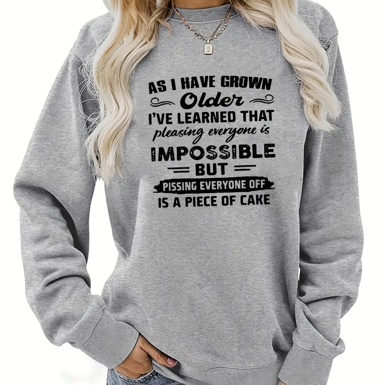 

Letter Print Casual Sports Sweatshirts, Round Neck Long Sleeve Pullover Sweatshirts, Women's Sporty Sweatshirts