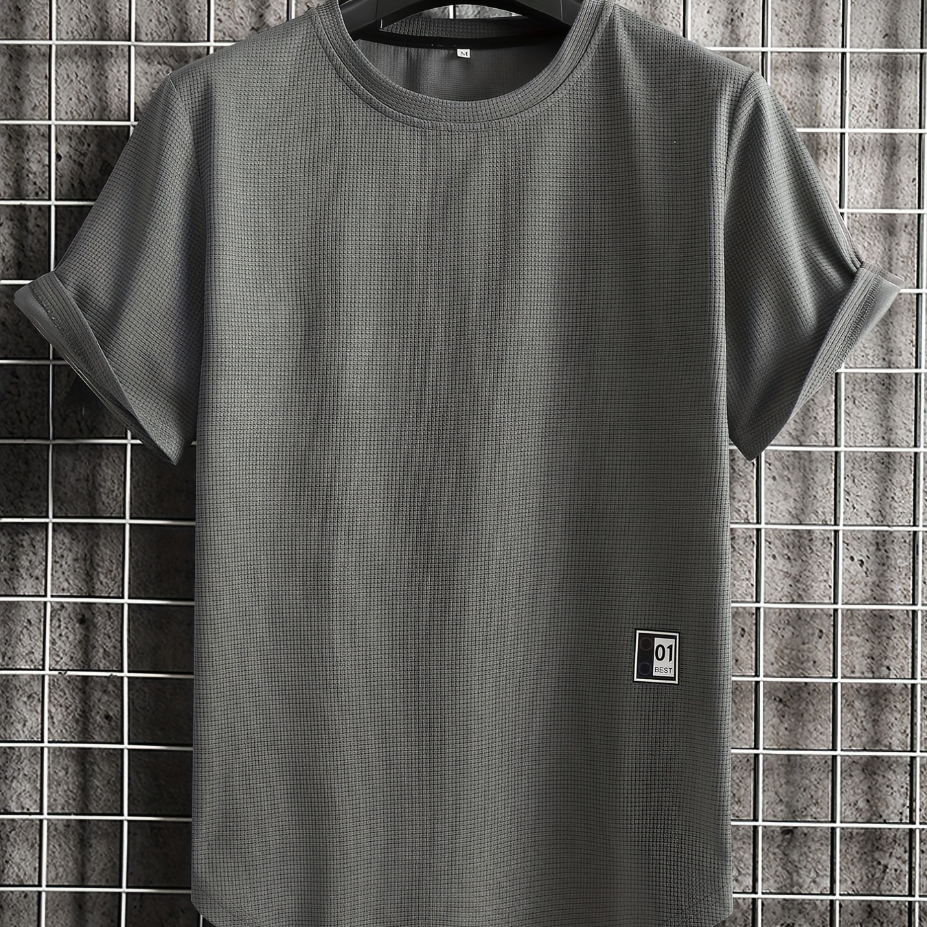 

Solid Men's Casual Lightweight Short Sleeve Crew Neck Summer T-shirt