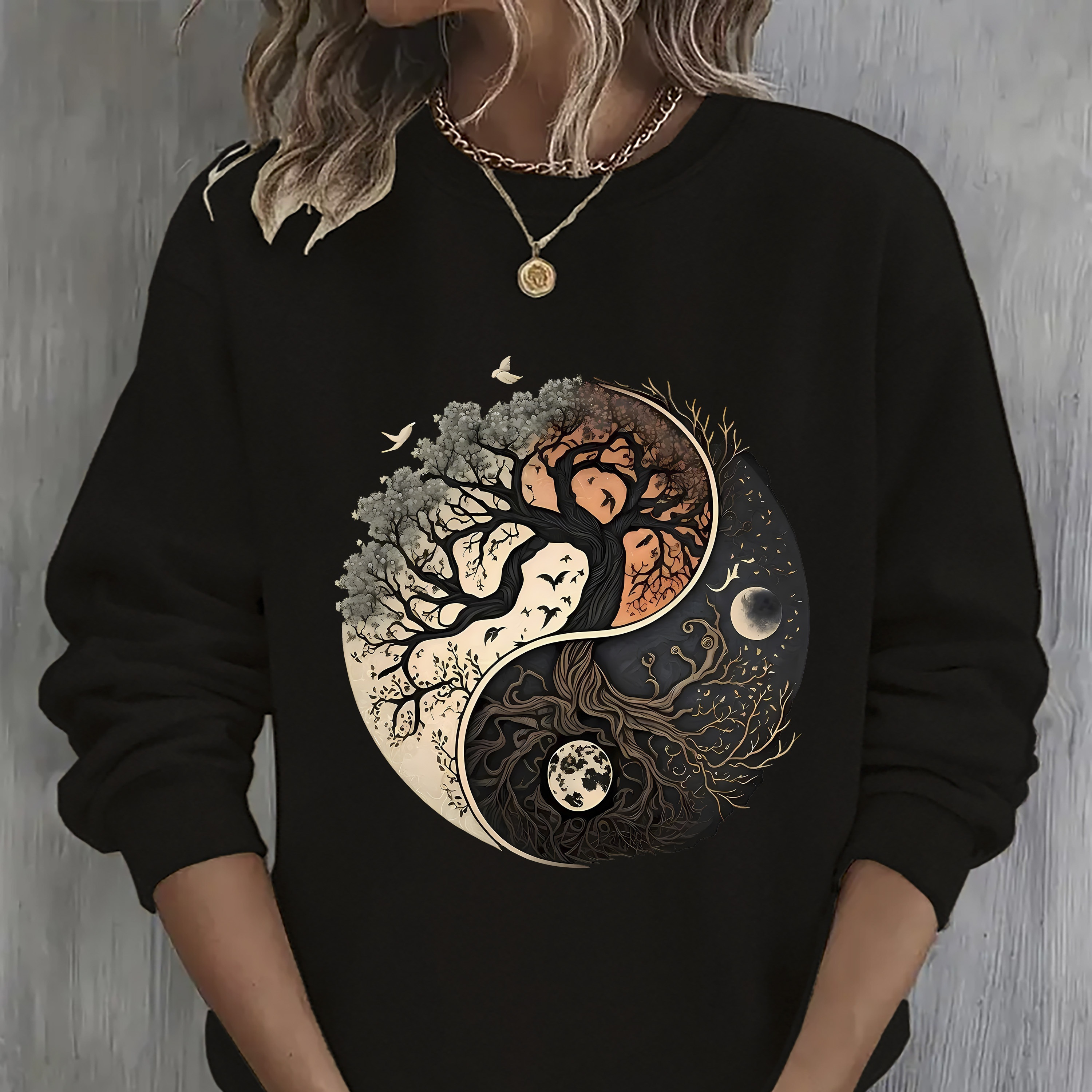 

Sweatshirt à Col Rond - Décontracté à Longues, Mélange de , Lavable en , Non , Tissu Tricoté, Géométrique , Toutes