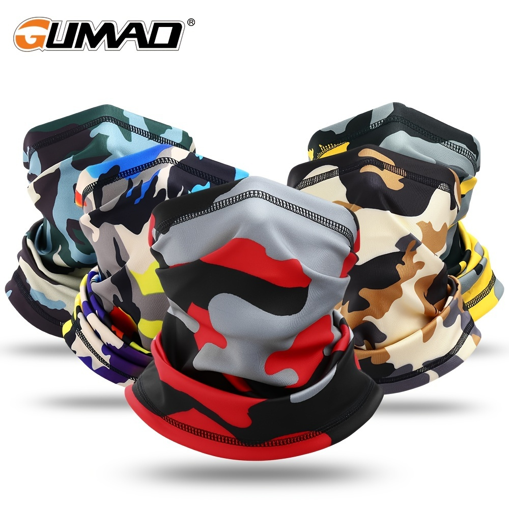 4Pcs Cache Cou Moto Homme/Femme,Masque Bandana Tubulaire