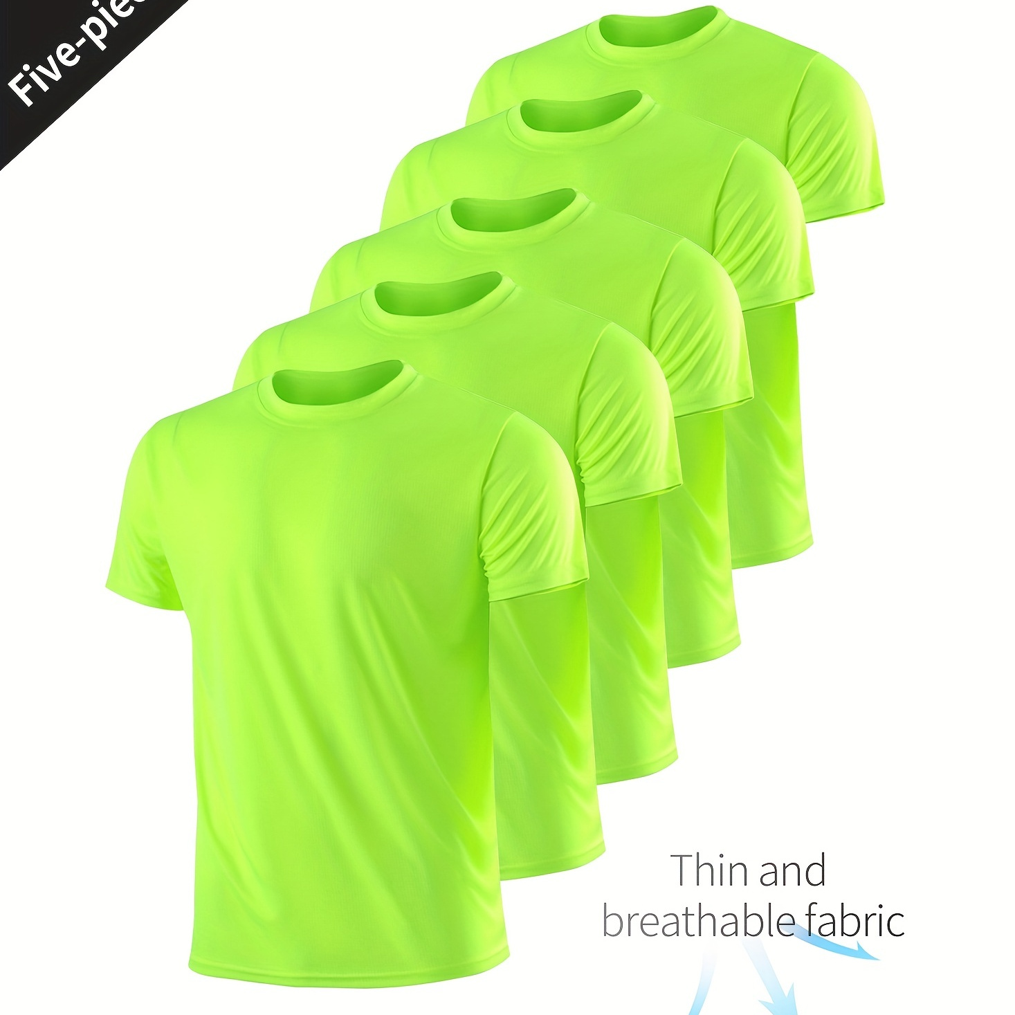 

5-pack Of Xinso Prince Men's Quick-dry T-shirts - Ultra-thin, Breathable & Compression Fit!