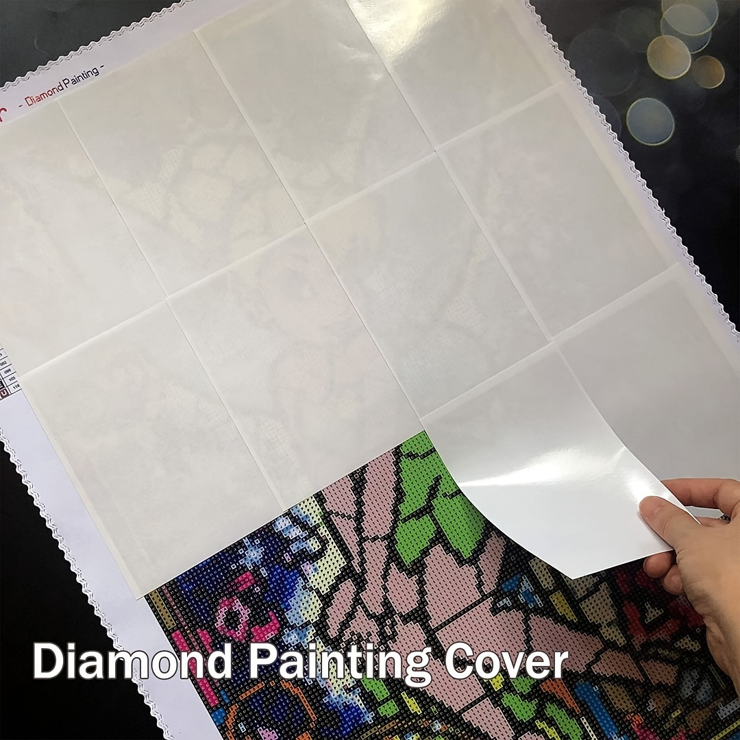 

50pcs Diamond Painting Release Paper Double-sided Release Paper Non-stick Diamond Painting Cover Replacement Paper, (10x15cm/3.9x5.9inch) 20pcs Diamond Art Kits Tools Accessories A6
