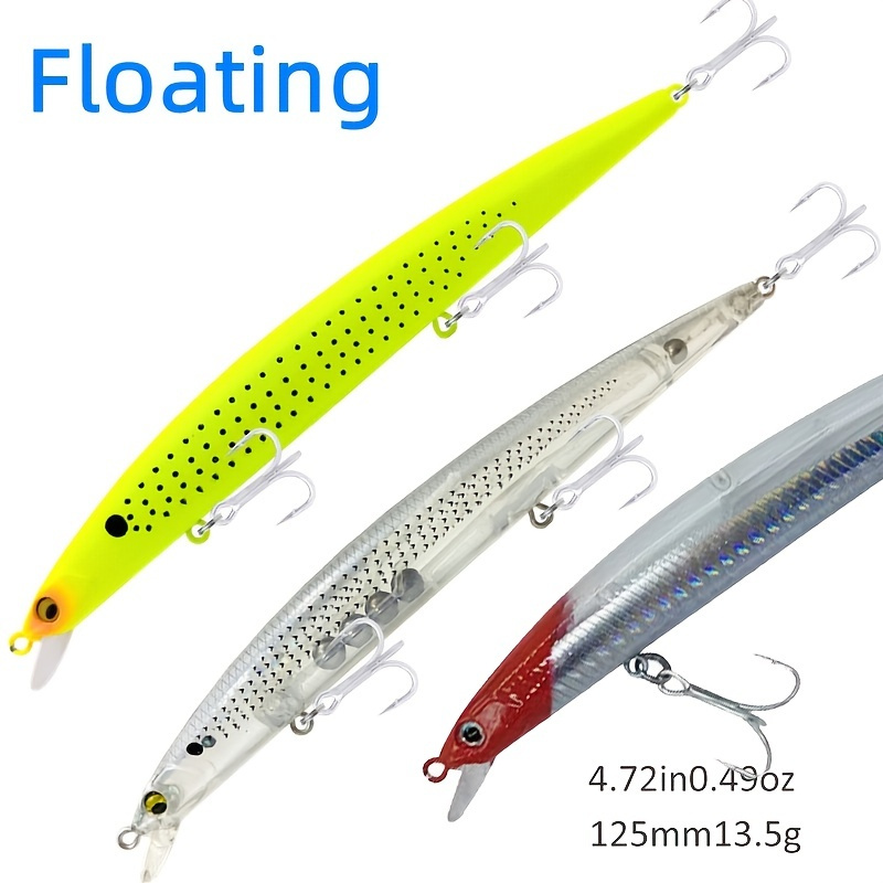 Wobblers Minnow Fishing Lure Top Water Long Casting Floating - Temu