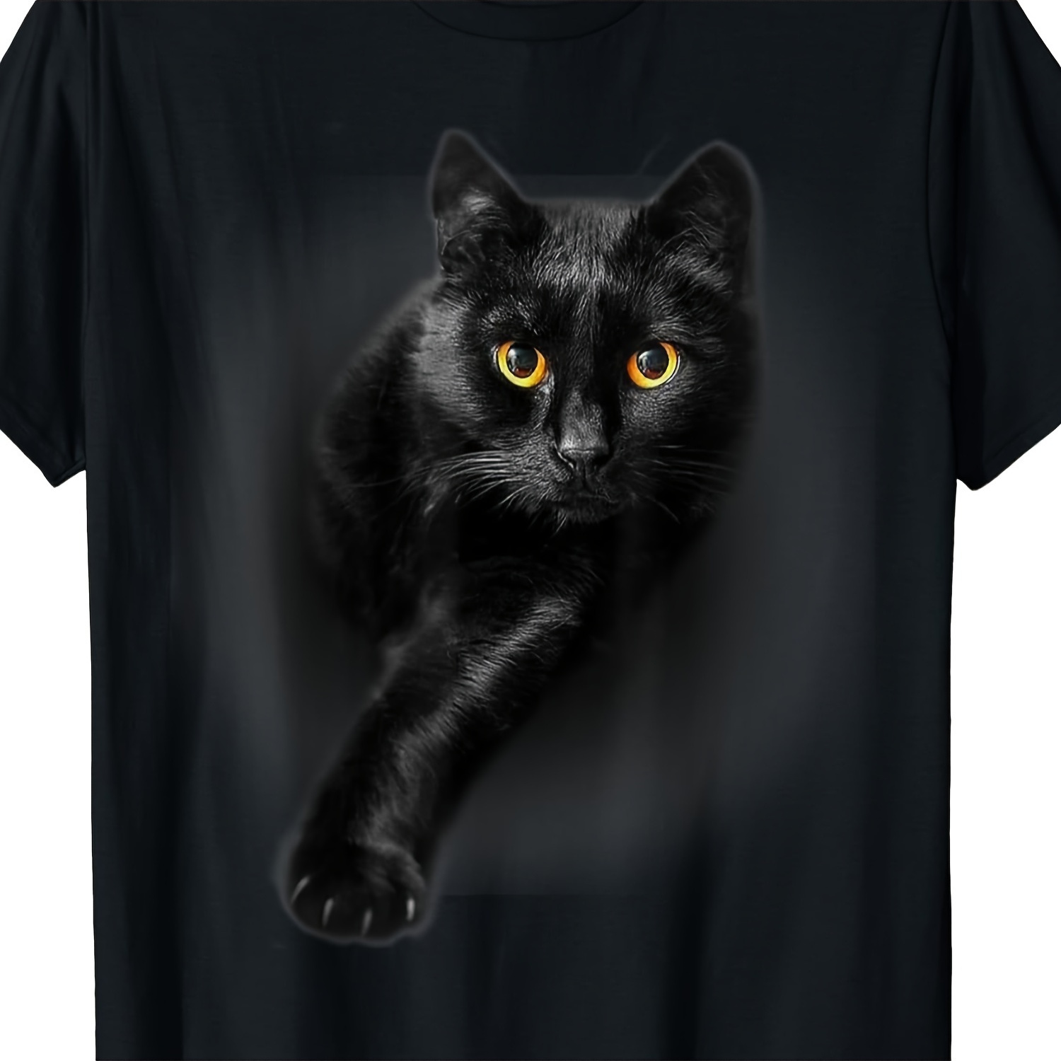 

black Cat With " T-shirt, Cute Kitty Lover Gift Idea