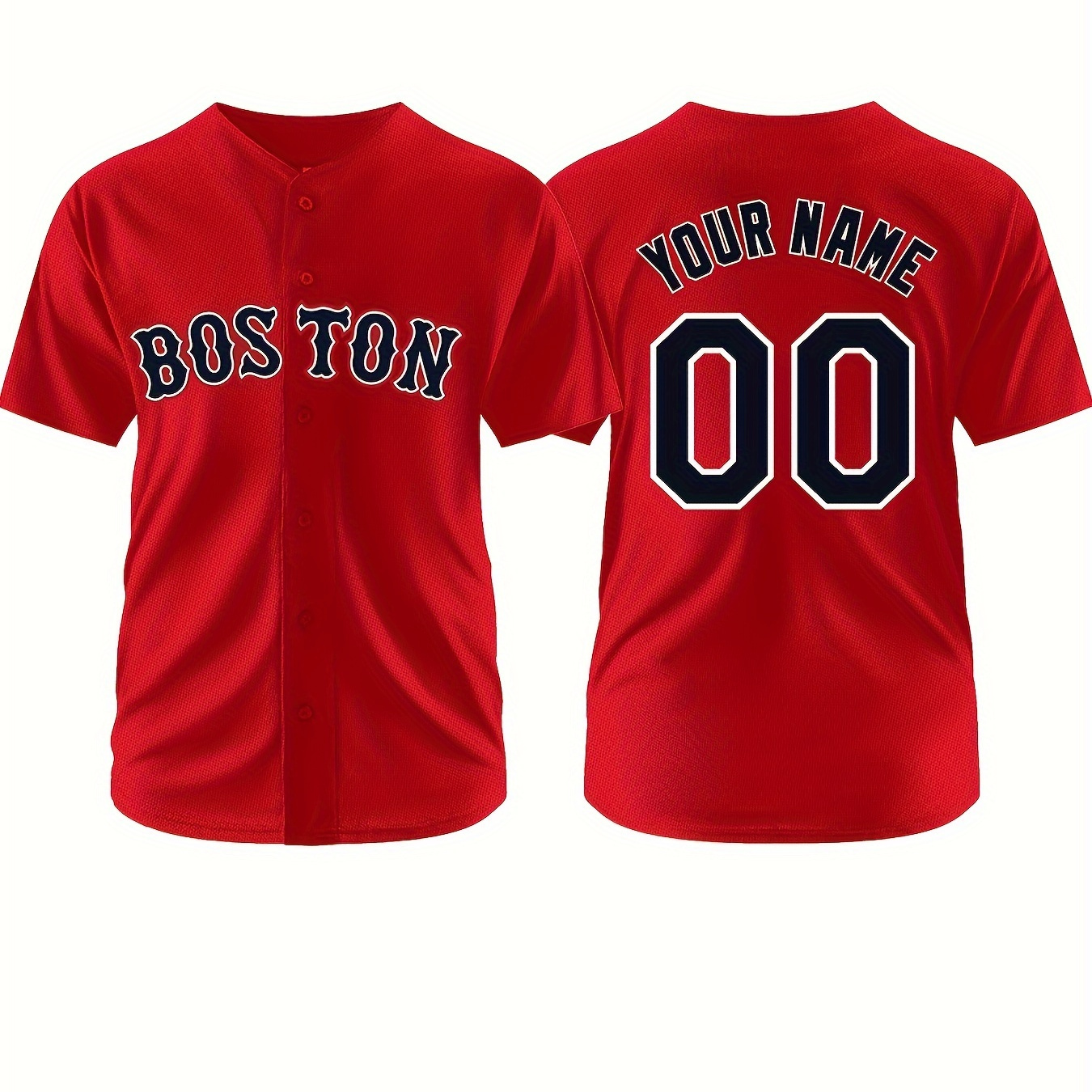 

Customizable Men's Baseball Jersey With V-neck And Embroidered Design - Available In Sizes S-3xl