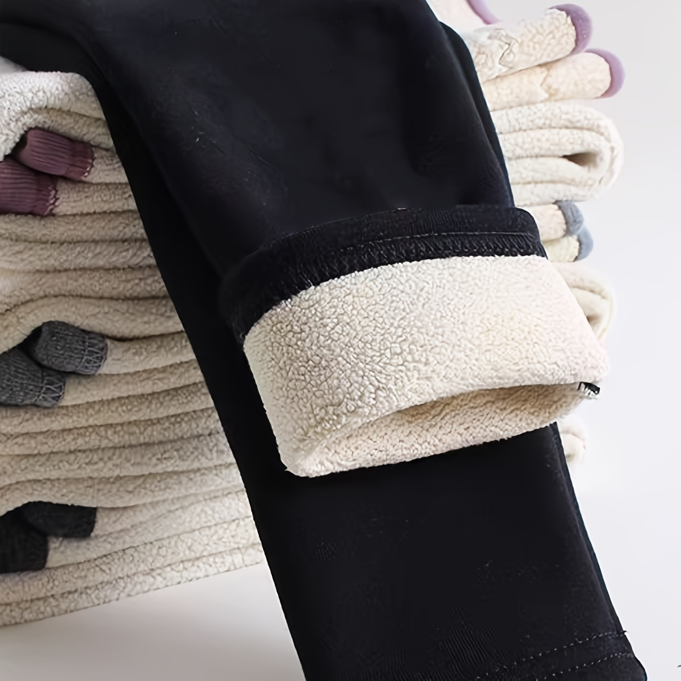 

Leggings Doublés en Filles - , Mélange de Extensible d'Hiver & Activités en Air