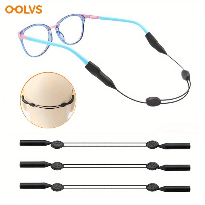 1 PCS Adjustable Elastic Silicone Eyeglasses Straps Sunglasses Chain Sports  Anti-Slip String Glasses Ropes Band Cord Holder