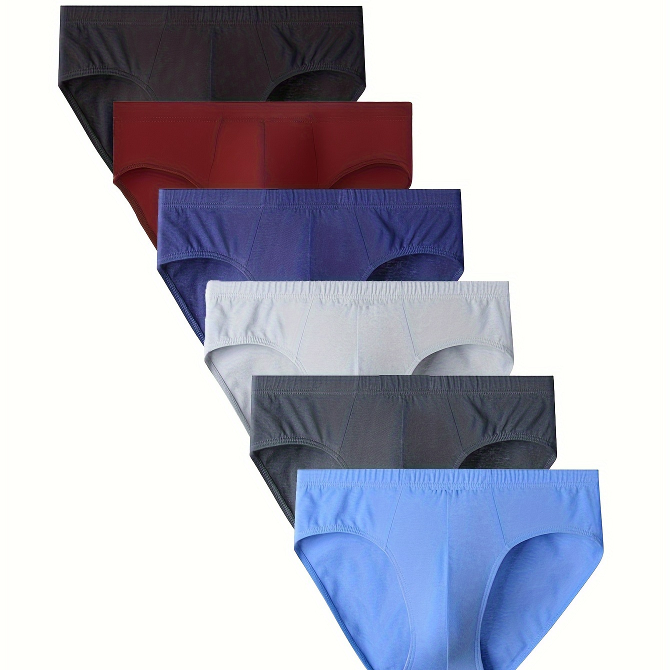 

5pcs Briefs - , Comfortable Underwear In