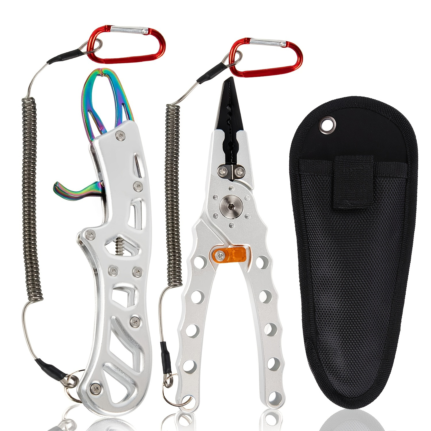 Fishing Pliers Gripper,Fishing Claw Tong Grip,Metal Fish Control Clamp Claw  Tong Grip,Portable Fishing Pliers Fish Catching Pliers,Fish Control Device