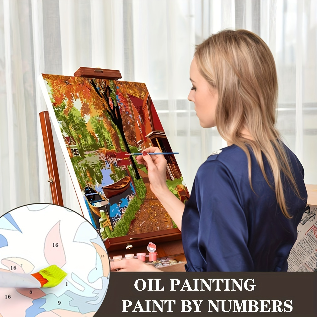 Rolled Canvas-no Crease, Diy Acrylic Paint By Numbers Kit For