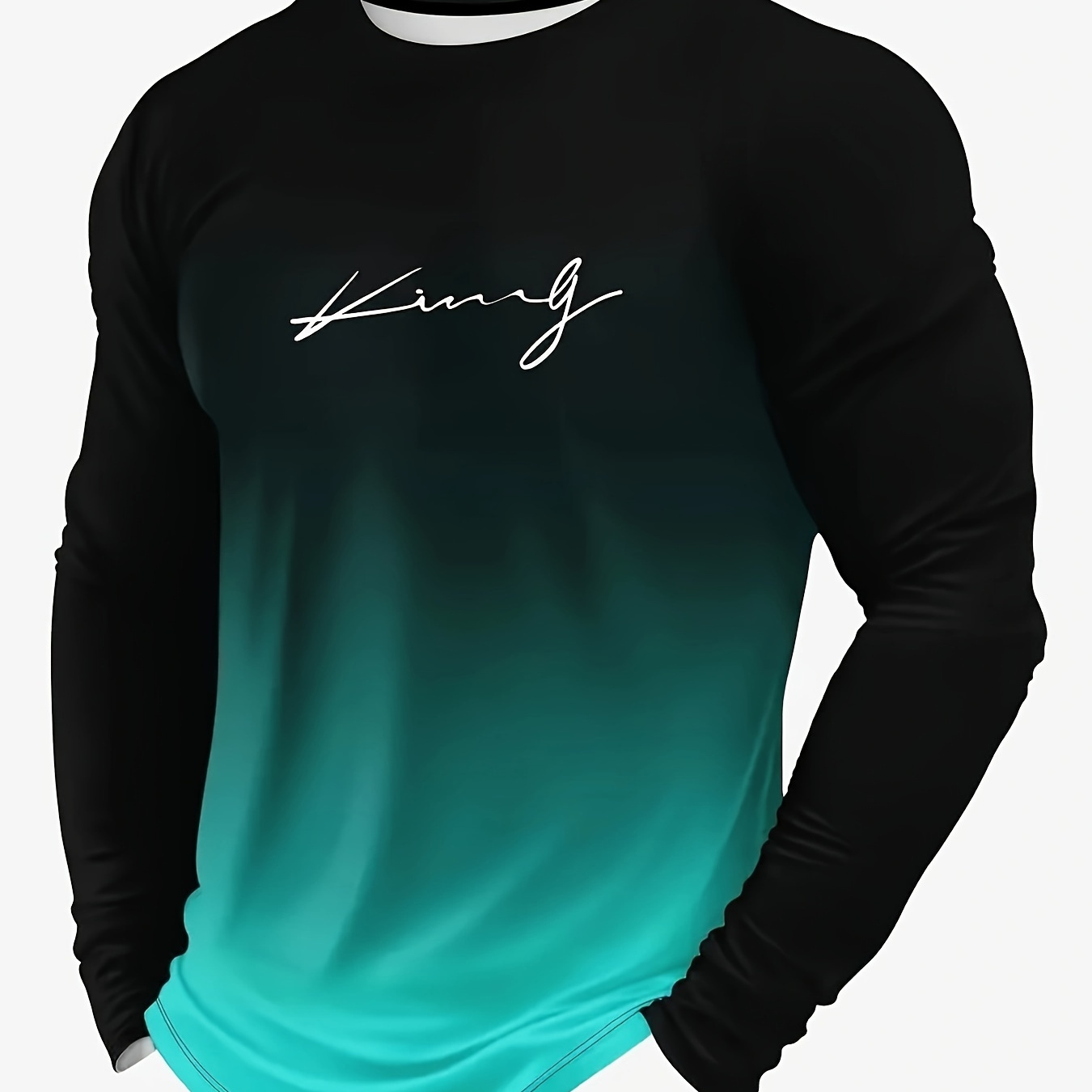 

Men's Round Neck Long Sleeve Casual Comfortable Street T-shirt