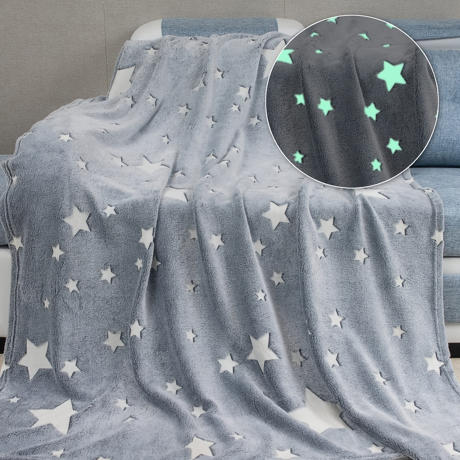 

Mother's Day Gifts For Kids: Unicorn Glow-in-the-dark Blankets For Girls - Soft Kids Blankets For 1-10 Year Olds!