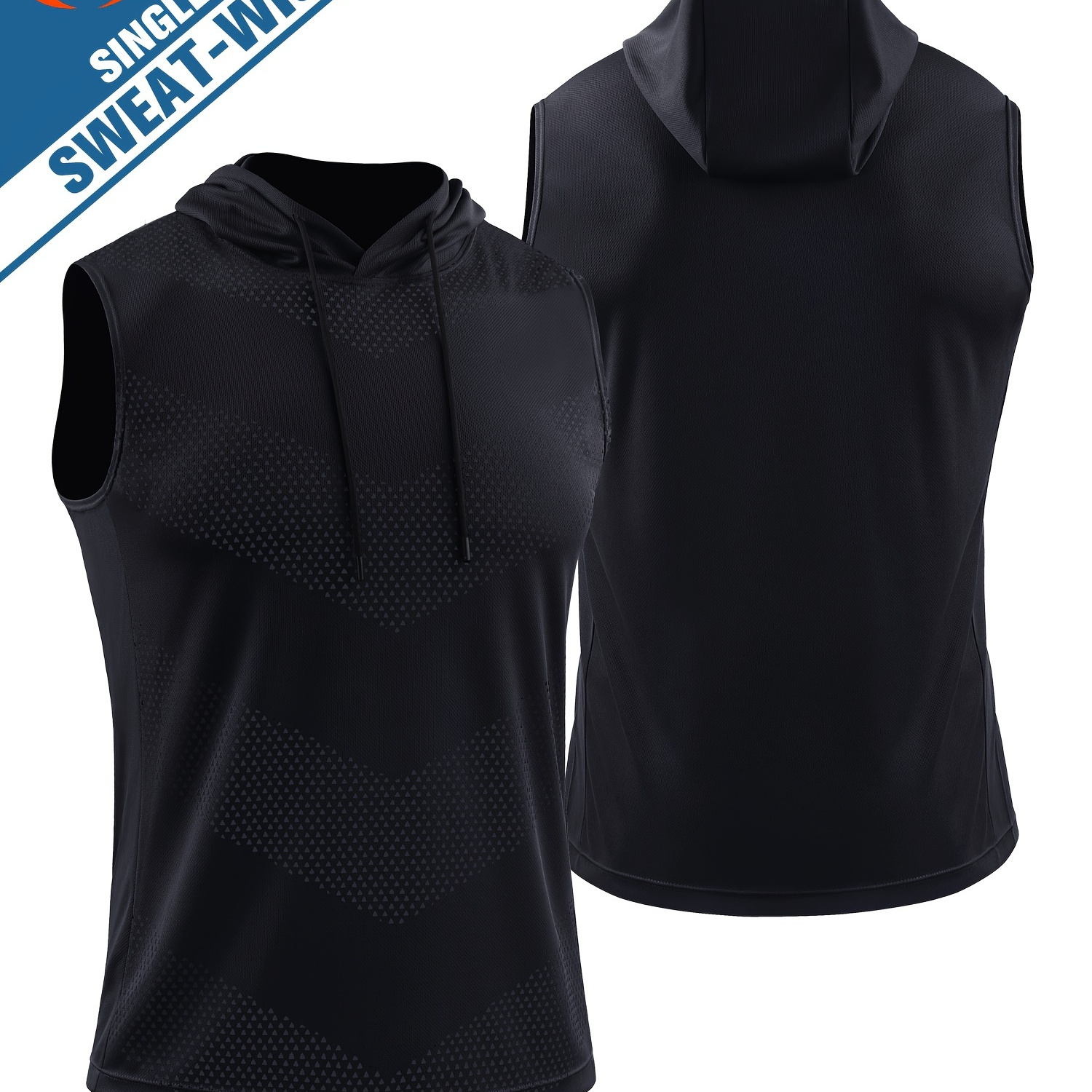 Men's Quick Drying Hooded Vest Breathable Lightweight Tank - Temu