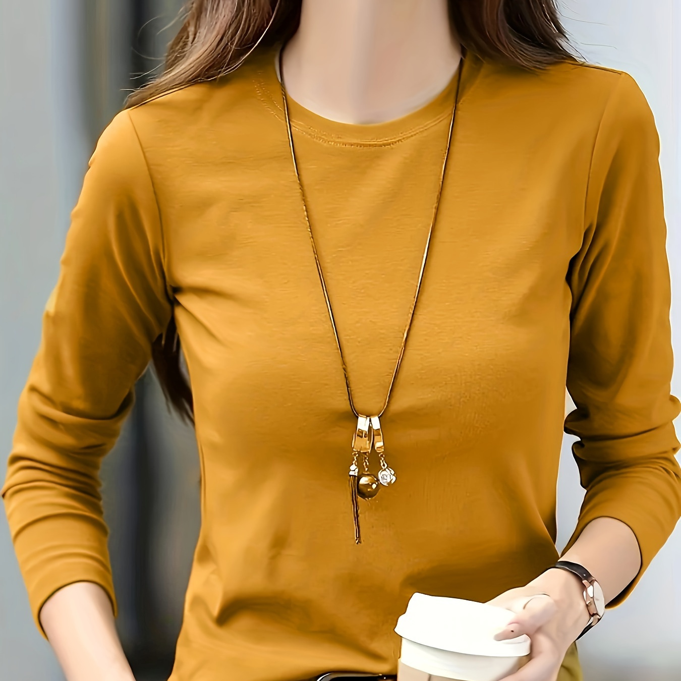 

Long Sleeve T- For Women - , Stretchy Polyester, , , &