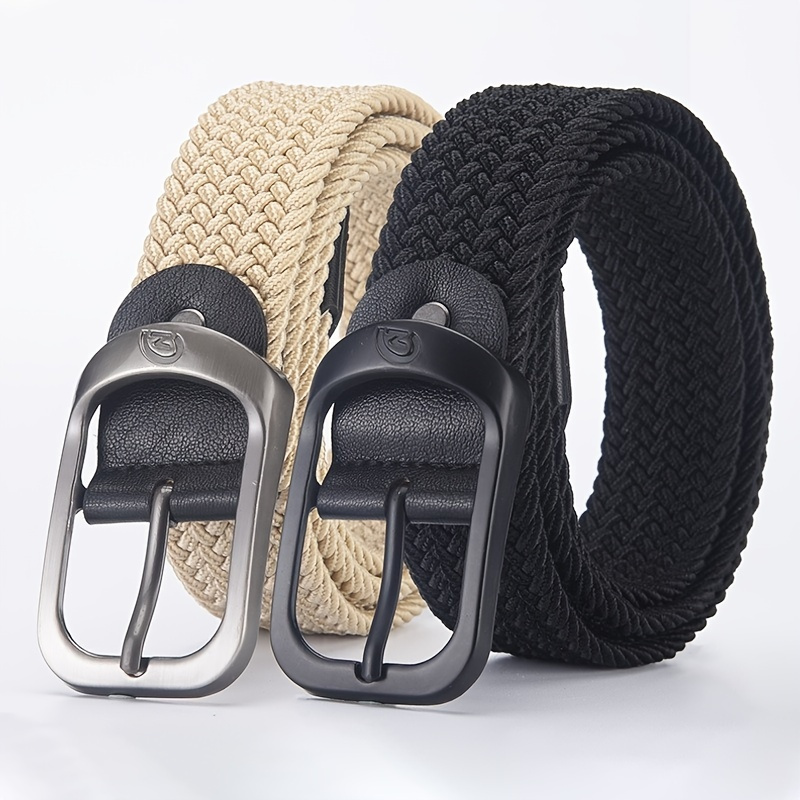 

1pc Casual Woven Belt, A Belt That Can Be Worn By Both Men And Women, Outdoor Elastic Belt, 8 Colors Available, Ideal Choice For Gifts