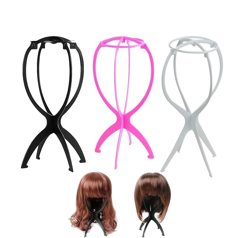 Wig Headgear Holder wig Head Mold Stand Portable Wig Head - Temu