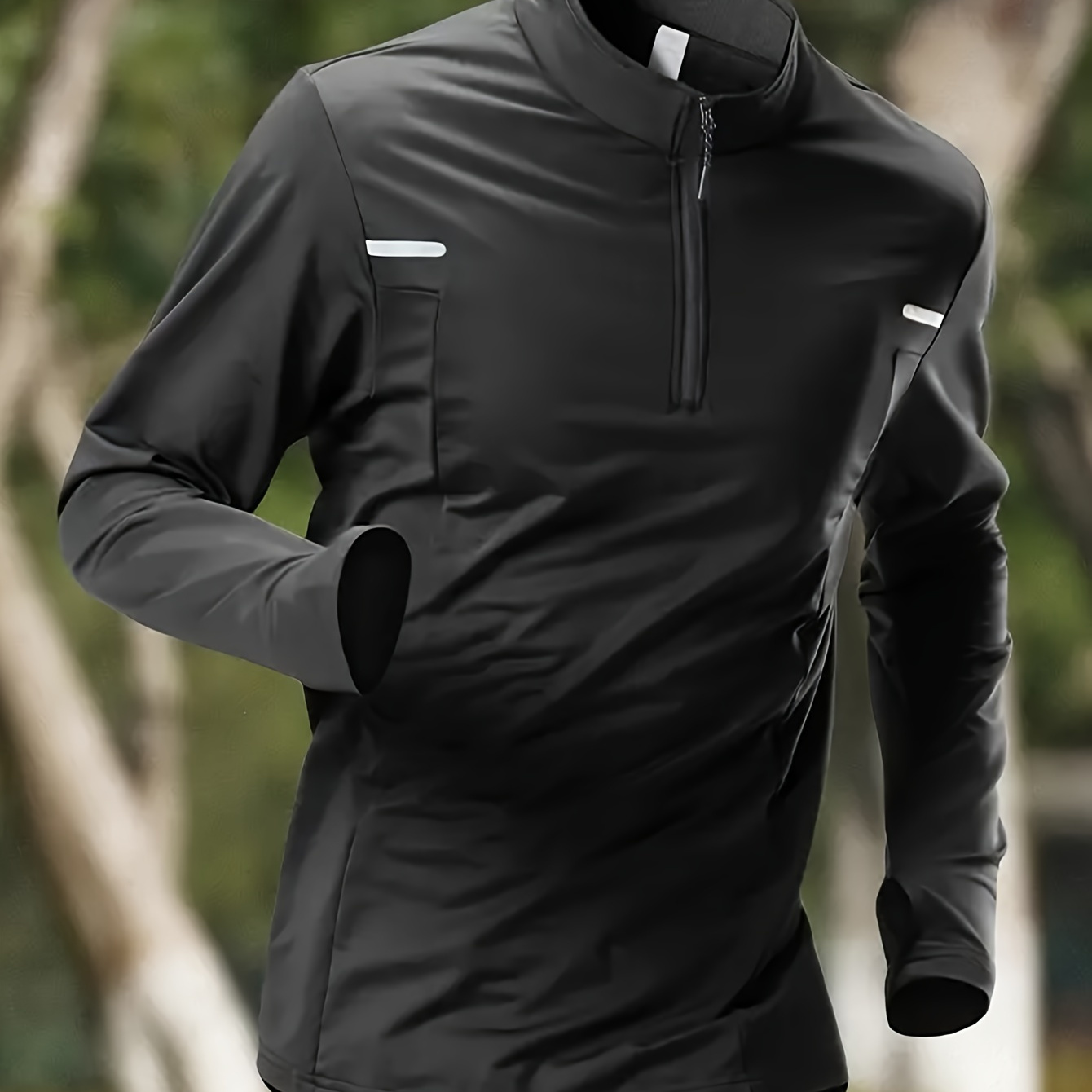 

Men's Running Top, Breathable Moisture-wicking Long Sleeve Training Shirt For , Running, And Hiking