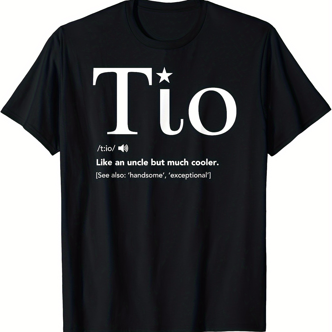 

Tio For Spanish -shirt, Tops Short Sleeve, Short Sleeve Tee, Men', Crew Neck Tee, , Breathable, Moisture Wicking, Casual Summer Tee, Must-have Fashionable Tee .s.