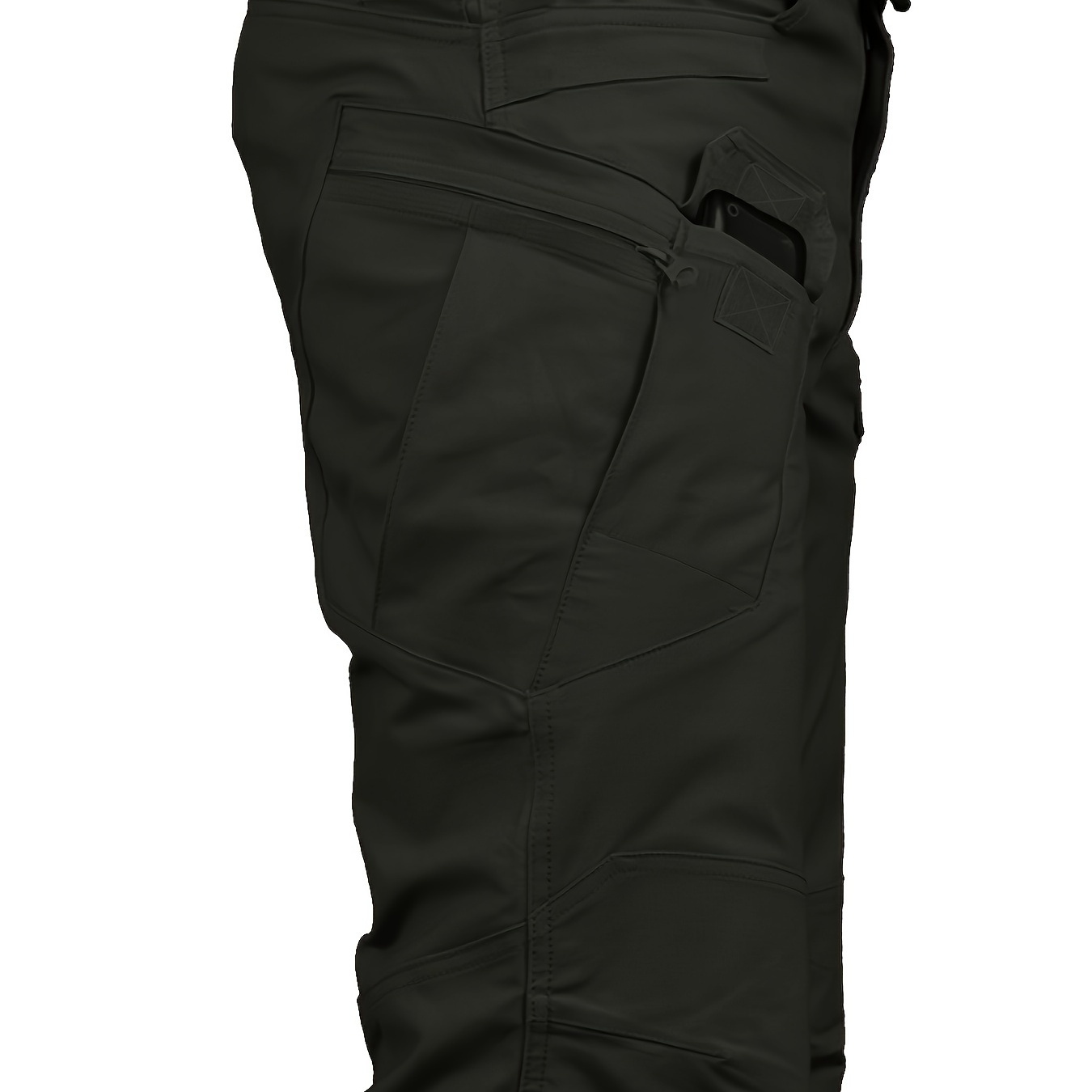 

Multi Pocket Men's Tactical Pants, Loose Casual Outdoor Military Pants, Mens Pants For Hiking