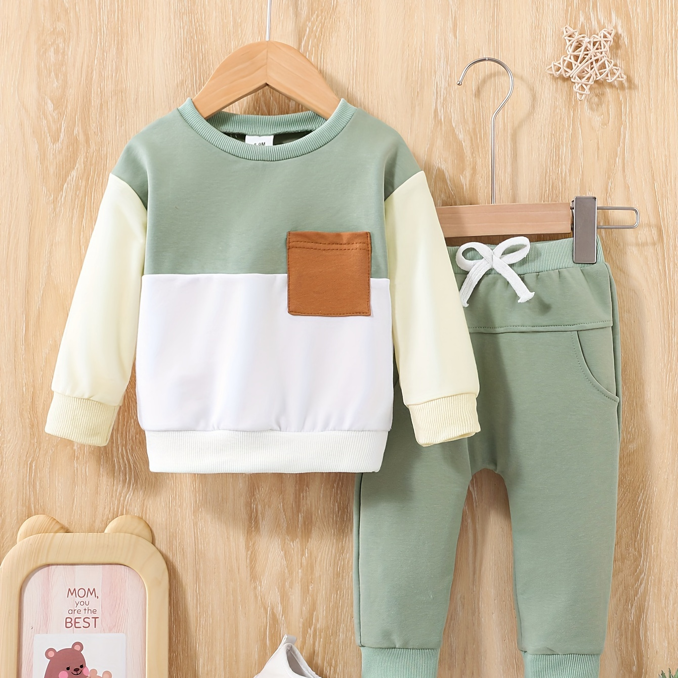 

Boys' Set - Long Top & Pants, Washable, For Fall/, For