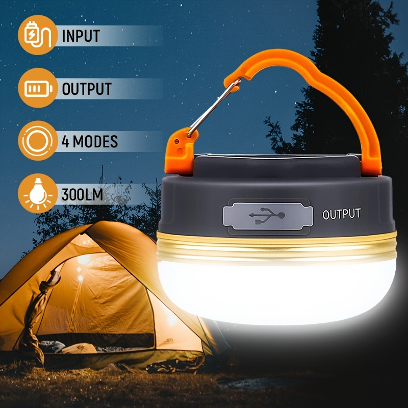 Led Camping Light Inflatable Folding Lamp Outdoor Waterproof Light Lantern  Battery Powered Tent Lights Emergency Ambient Lamp - AliExpress