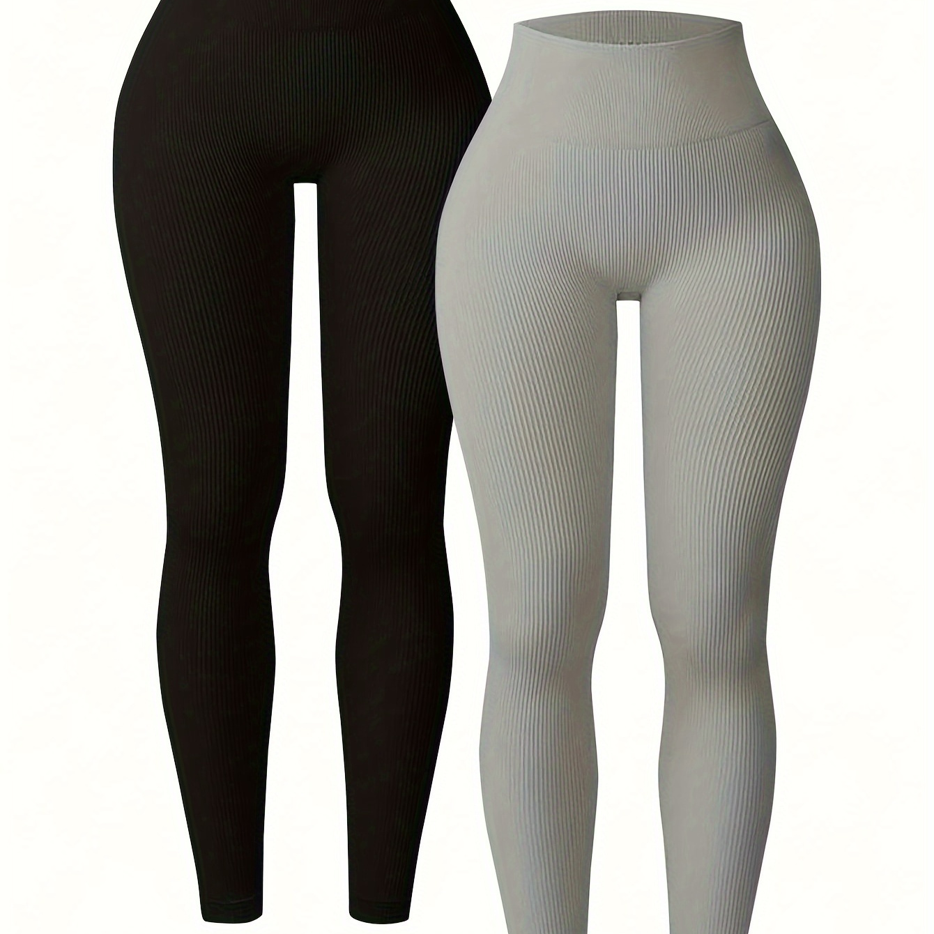 

2 Pièces multi-pièces épaissies automne Femmes couture taille haute sport cyclisme mode loisirs couleur unie épaissir leggings pantalons de survêtement leggings de yoga, vêtements de sport pour femmes