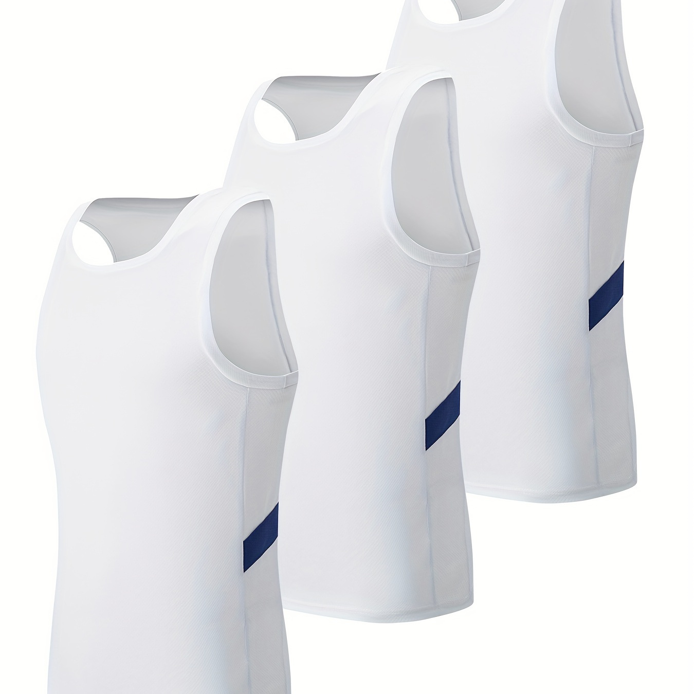 

Men's 3 Pcs Athletic Tank Tops, Quick-dry Thin Sleeveless Shirts For Outdoor Activities