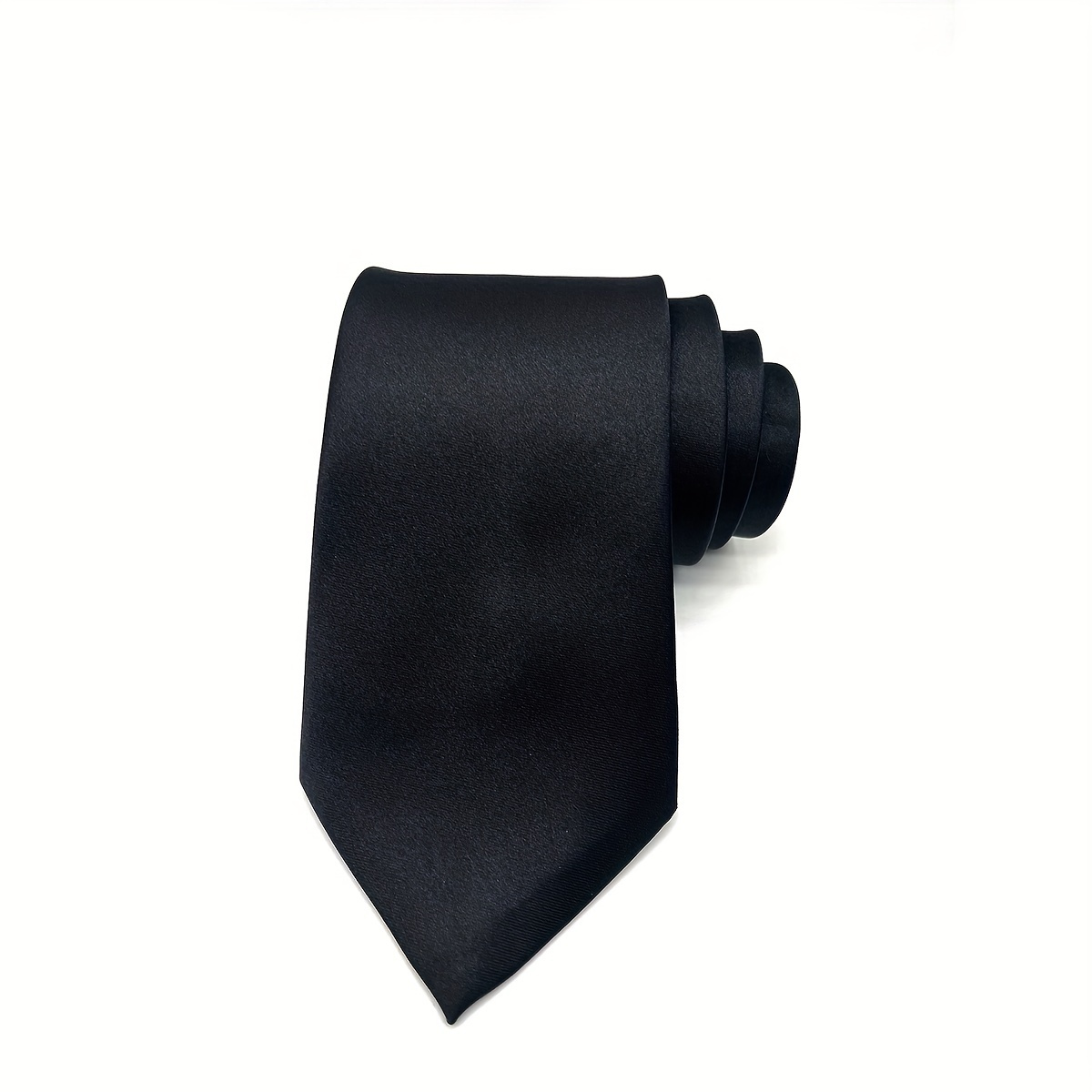 1pc 8cm/3.15'' Solid Color Necktie For Men, Group Necktie Ribbon Necktie Solid Color Neck Tie For Men Wedding Business Groomsmen Single Color Black Neck Tie , Ideal choice for Gifts