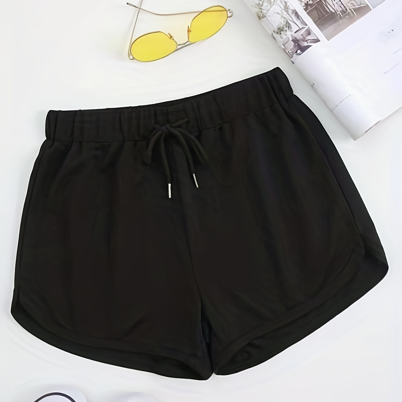 

Drawstring Waist Sports Shorts, Summer Casual Shorts, Women's Clothing