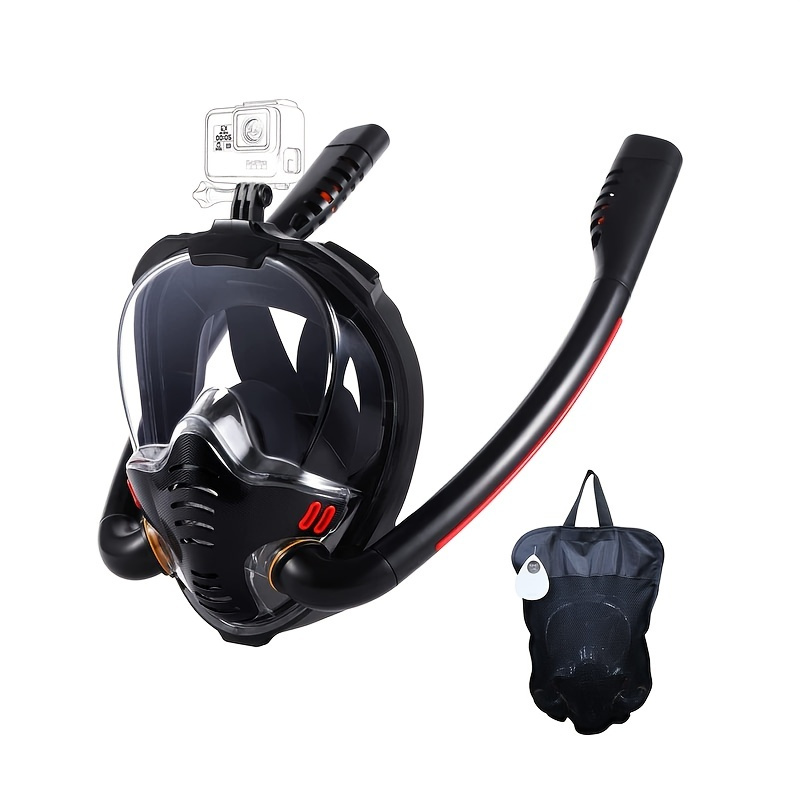 Full Face Snorkel Mask With Upgraded Breathing System, Foldable 180 ...