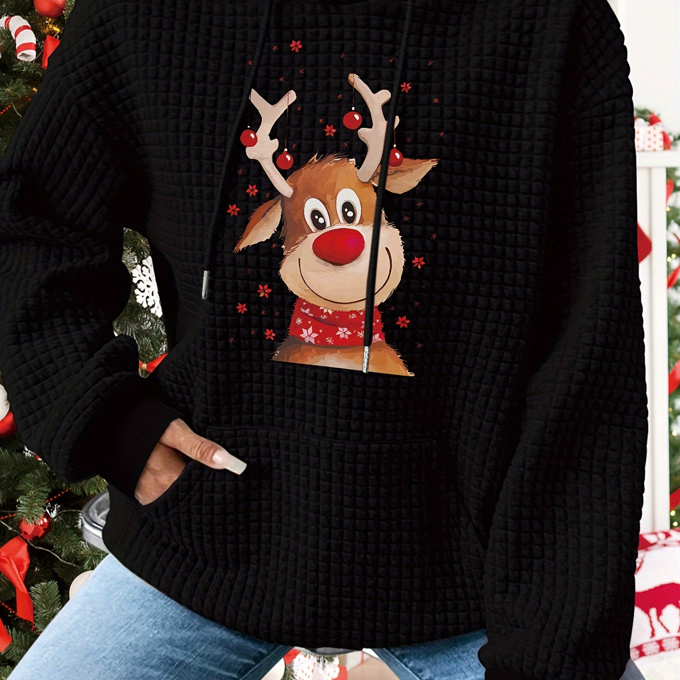 

Christmas - Drawstring Pullover , 's Fall/