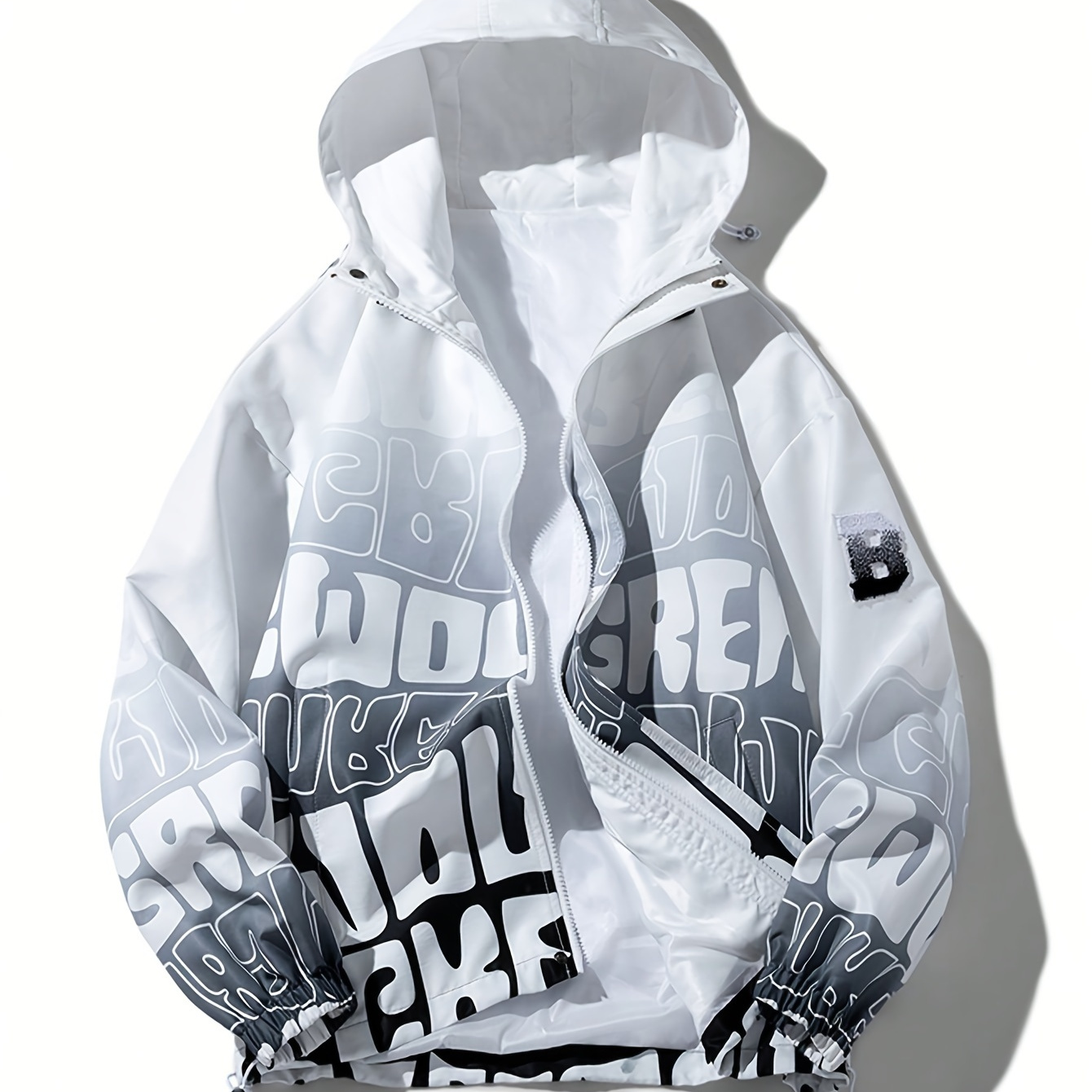 

1pc Athletic Hooded , / Streetwear, Letter , Length, , , , Shoulder