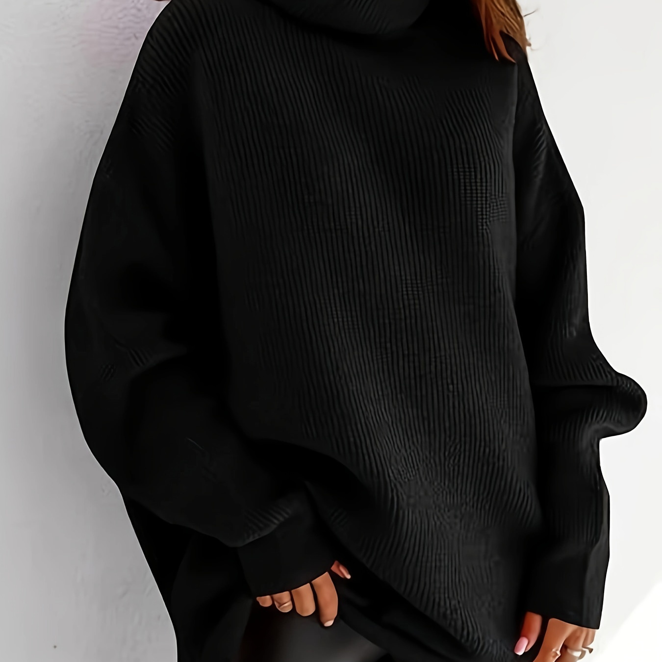 

Womens Turtleneck Oversized Fall Top