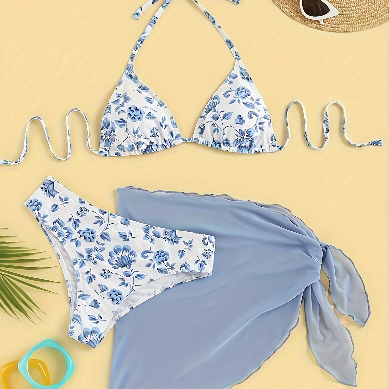 

Beach Pool Sexy Printed Bikini Swimsuit For Women