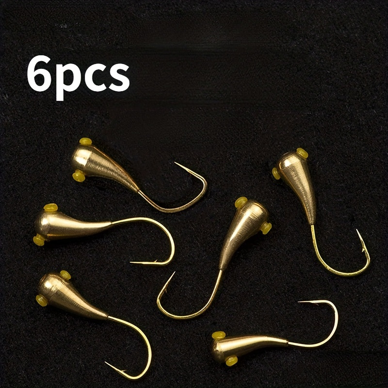 3mm Tungsten UV Glow Ice Fishing Jig set of 5 