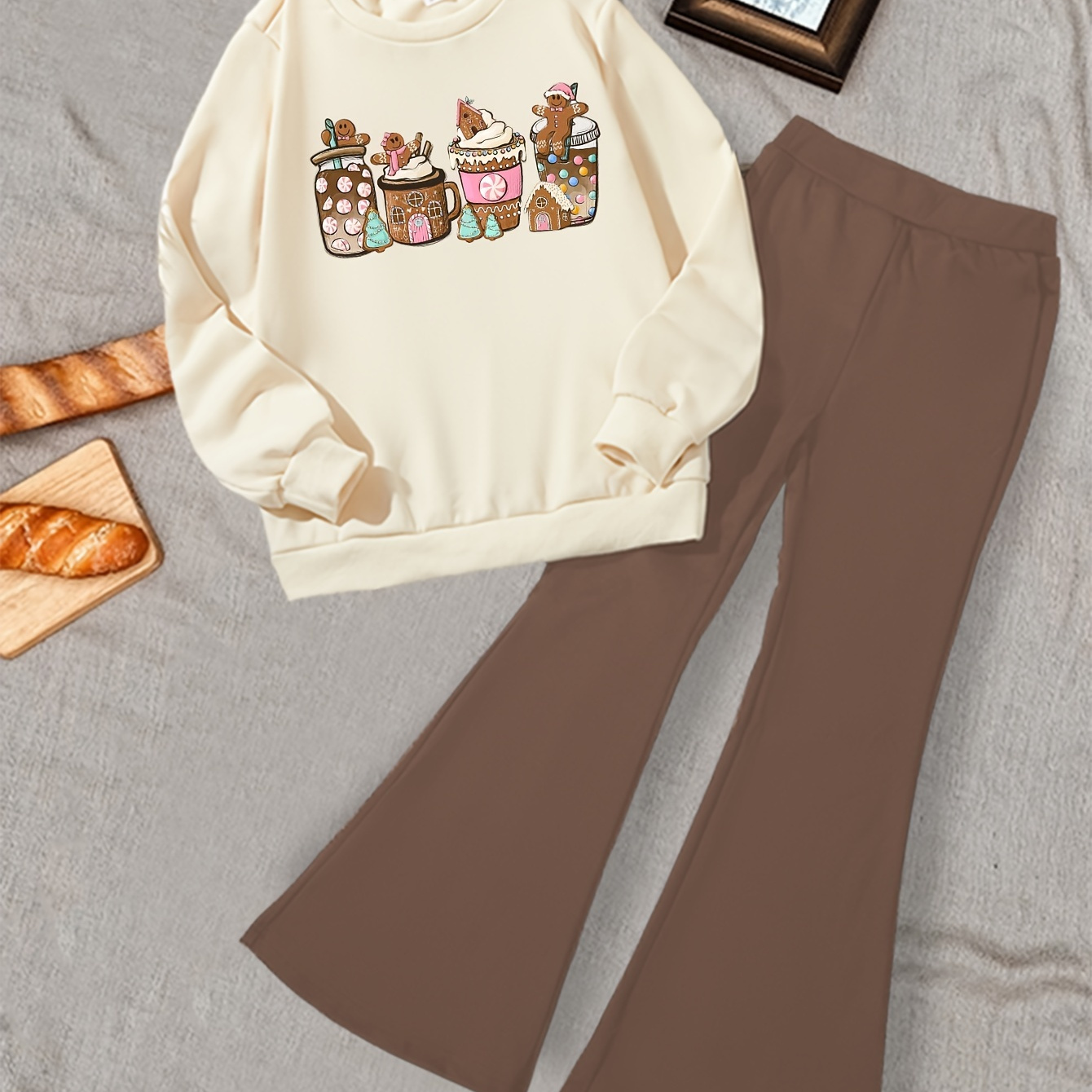 

' Christmas Sweatshirt & Pants Set - , Polyester , , , , For Parties And , For