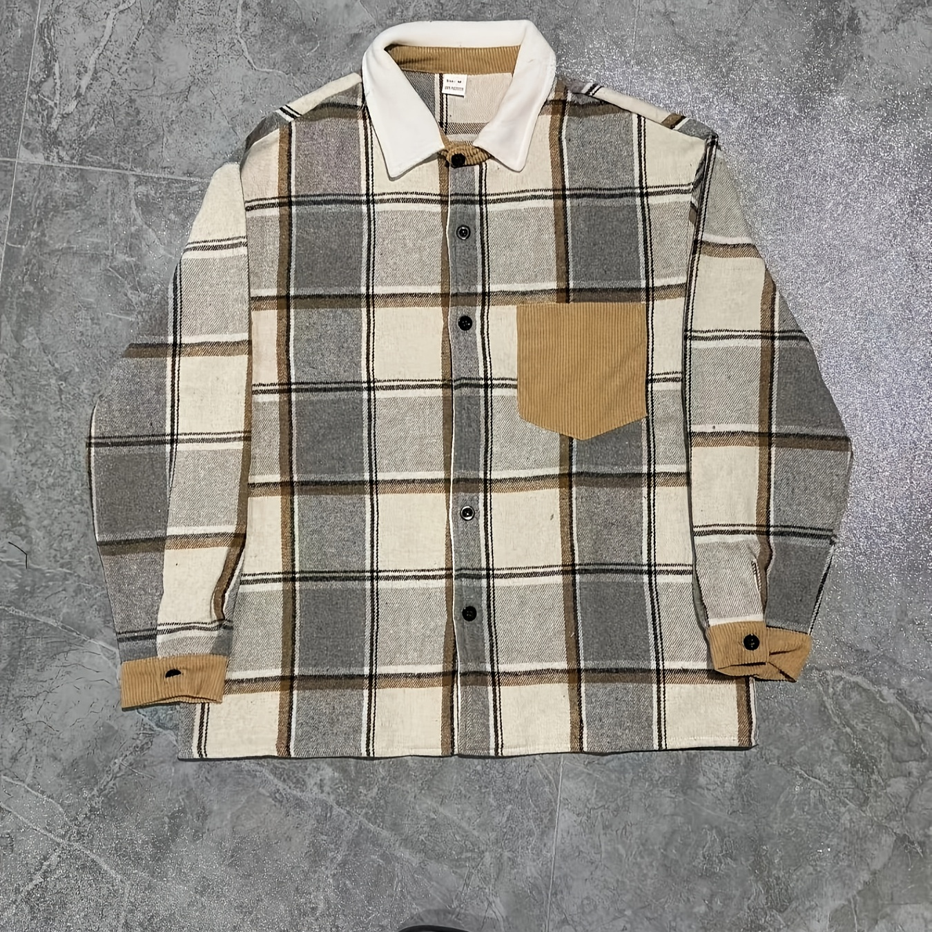 

Veste Décontractée pour Homme - Polyester Léger, Manches Longues avec Poche Poitrine, Boutonnée | Coupe Décontractée pour /Automne